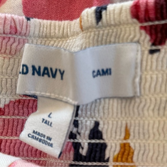 Old Navy Women's Multi Pink Floral Tie-Front Linen Viscose Mini Dress‎ Large EUC - Picture 8 of 13